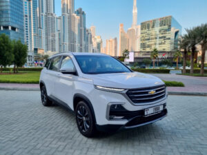 Experience comfort and versatility with our Chevrolet Captiva Rental, perfect for family adventures in Dubai.