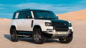 Rent A Defender & Conquer Dubai's diverse terrain and off-road capability.