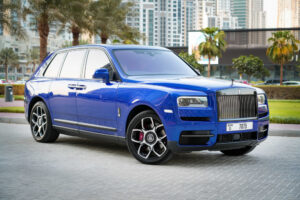 Unveil the strength and sophistication of a Rolls Royce Cullinan Black Badge Rental on Dubai's iconic roads with our premier rental services