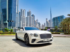 Elevate your Dubai journey with Bentley Continental GT 2021 Rental in Dubai - a fusion of luxury and performance